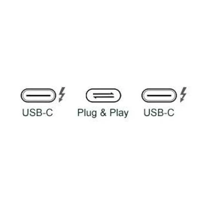 USB C Hızlı Şarj ve Görüntü Kablosu, USB 3.2 GEN2 Standart 20G Bandwith, Thunderbolt 4/3 uyumluluk, 4K 60Hz Çözünürlüğüne kadar destekler, 5A 20V, 100W Şarj Gücü 2 Metre