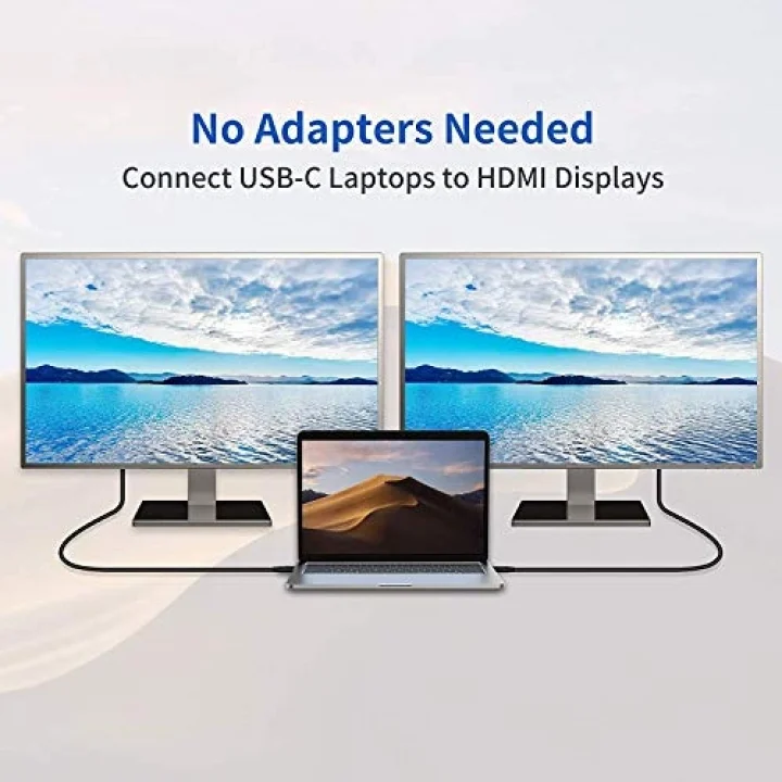 USB C to HDMI Kablo - 4K60Hz, HDR, HDCP 2.3, Thunderbolt 5/4/3, DEX Mode, 2 Metre (CHD20B-PRO)