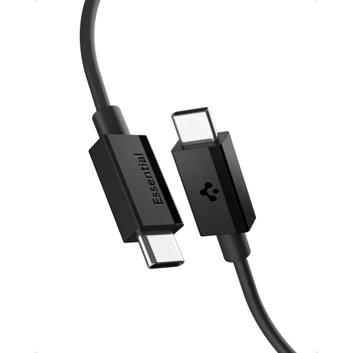 USB-C to USB-C 1 Metre Kablo 60W Güç/PPS 2.0 Super Hızlı Şarj / 480 Mbps Data Aktarım Hızı Type-C Ekstra Dayanıklı Siyah - ACA08718 ( TR Garantili)