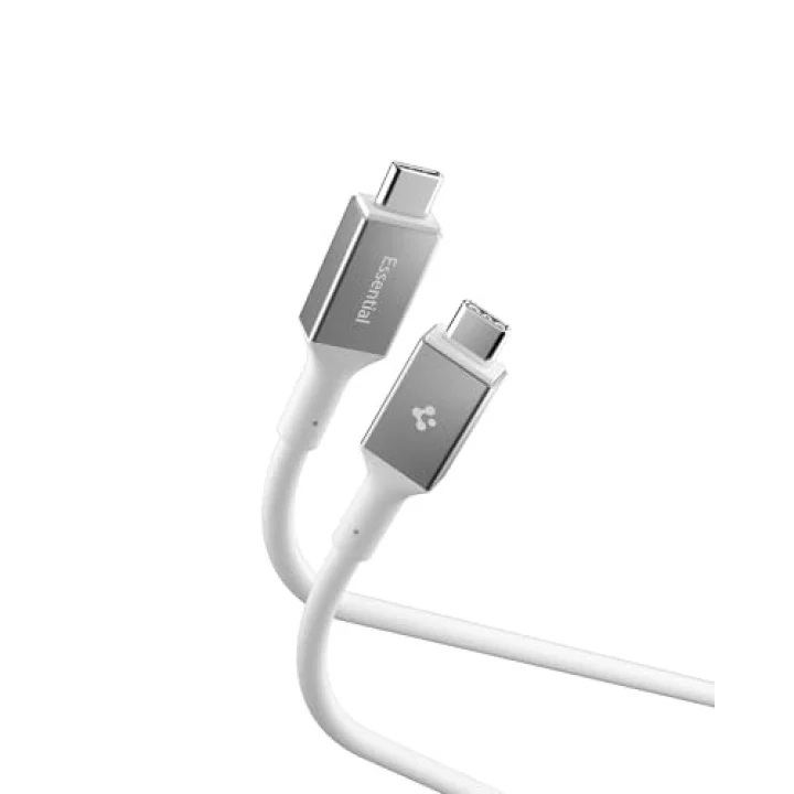 USB-C to USB-C 2 Metre Kablo 100W Güç/PPS 2.0 Super Hızlı Şarj / 5 Gbps (E-Marker Çip) Data Hızı/USB 3.2 Type-C Ekstra Dayanıklı MFI Lisanslı Beyaz - ACA08775 ( TR Garantili)