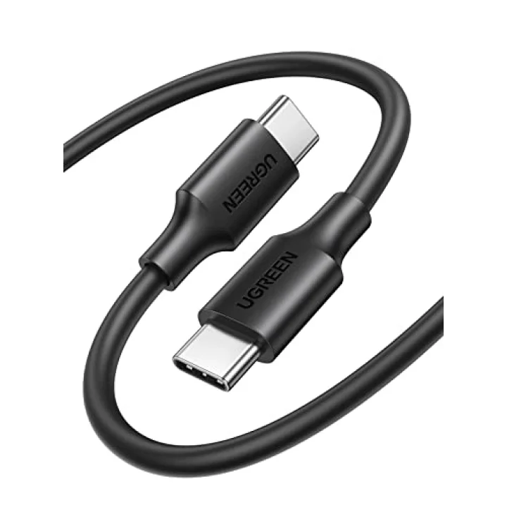 USB C to USB C 3A Hızlı Şarj ve Data Kablosu Siyah 2 Metre