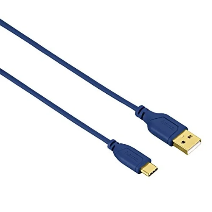 USB-C - USB-A 0.75 Metre USB Kablo, Mavi