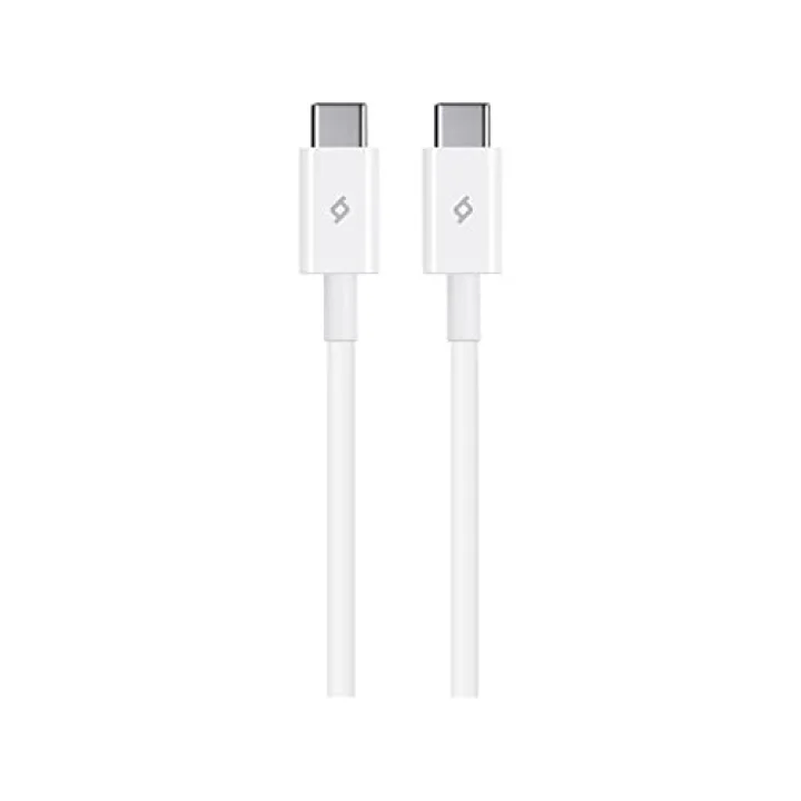 USB-C - USB-C 120cm 60W PD/QC Hızlı Şarj/Data Kablosu Beyaz