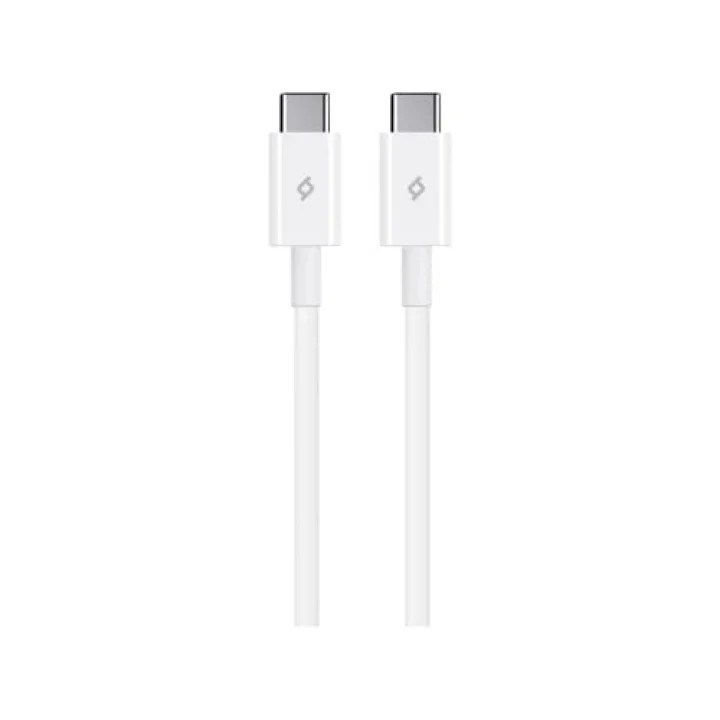 USB-C - USB-C 120cm 60W PD/QC Hızlı Şarj/Data Kablosu Beyaz