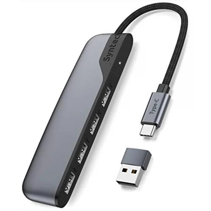 USB C - USB Hub 4 Bağlantı Noktası, Tip C - USB 3.0 Hub, USB C - USB Adaptörü (USB 2.0), Thunderbolt 3 - USB Hub Thunderbolt 4 MacBook Pro, iPad Pro, iMac, Surface ile Uyumlu