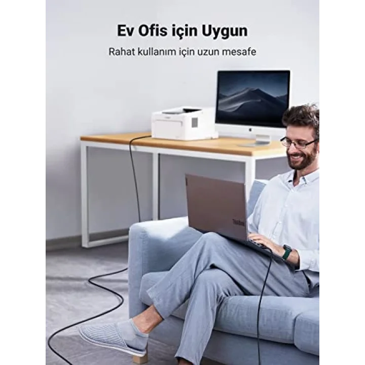 USB den USB-B ye Yazıcı Tarayıcı Kablosu, 1.5 Metre
