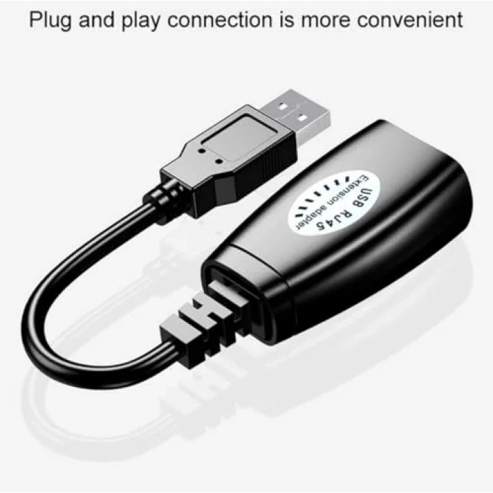 Usb Extrender, 50 Metre Rj45, Usb Uzatma Kablosu, Cat5 – Cat6 uyumlu