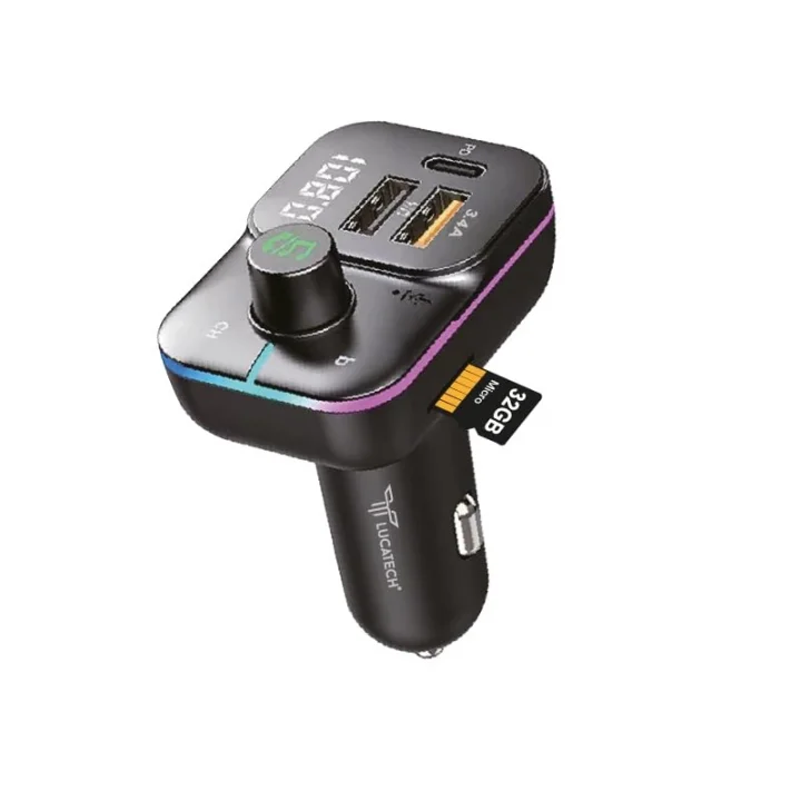USB Flash + Hafıza Kart Uyumlu FM Transmitter - Araç Şarjı ve Bluetooth Kiti