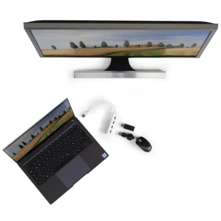 USB Hub, 4 Ports, USB 2.0, 480 Mbit/s, beyaz