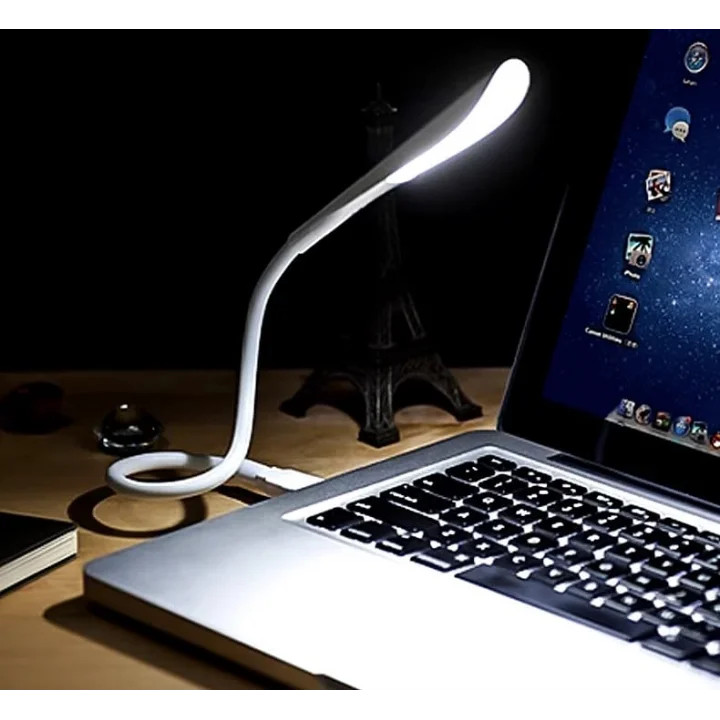 USB lamba, kısılabilir USB ışık, 2,8W esnek klavye ışığı, PC bilgisayar için, 14 LED inci, 3 kademeli ayarlanabilir parlaklık, açma/kapama dokunmatik şalteri, D10 USB LED (Beyaz)