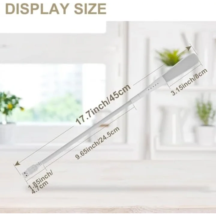 USB lamba, kısılabilir USB ışık, 2,8W esnek klavye ışığı, PC bilgisayar için, 14 LED inci, 3 kademeli ayarlanabilir parlaklık, açma/kapama dokunmatik şalteri, D10 USB LED (Beyaz)