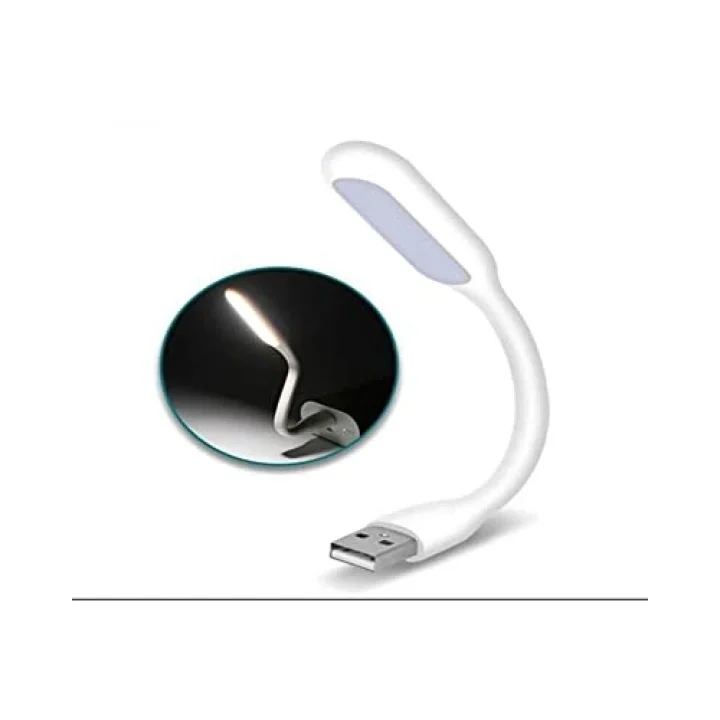 USB LED Lamba Katlanabilir Notebook Kitap Okuma Klavye Aydınlatma beyaz