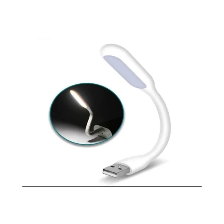 USB LED Lamba Katlanabilir Notebook Kitap Okuma Klavye Aydınlatma beyaz
