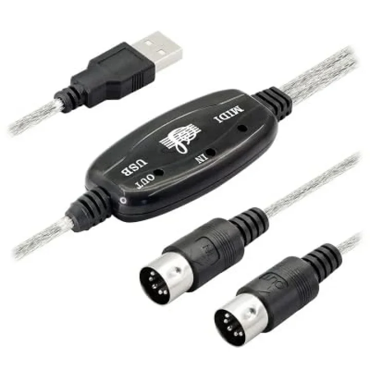 Usb midi kablo usb 2 x 5 pin midi kablo 5 pin midi kablo usb çevirici