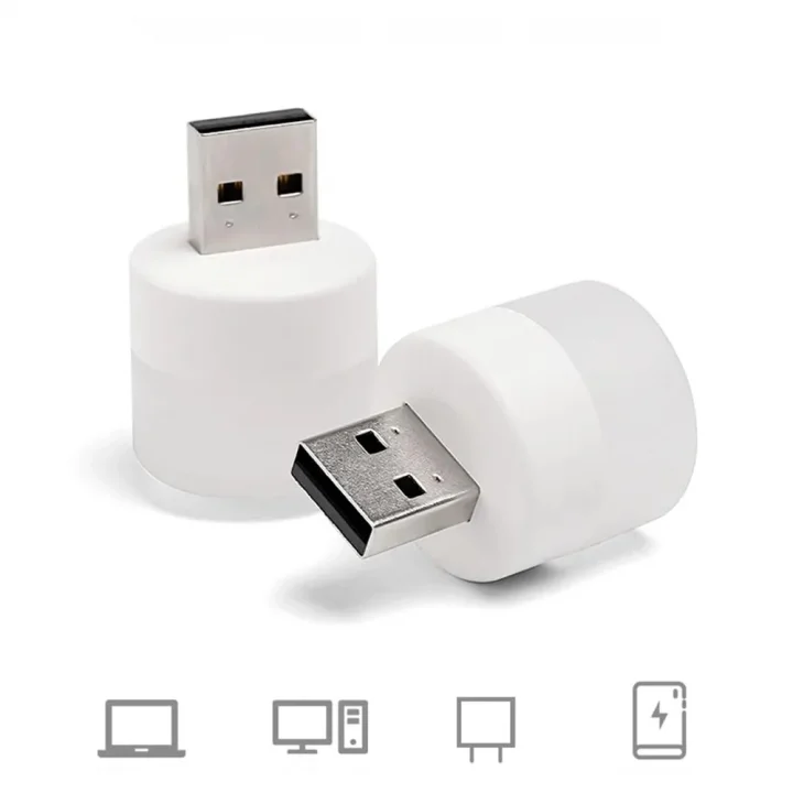 USB Mini LED lambalar, okuma ışığı, USB gece lambası, mobil LED, bebek uykusu, mobil şarj lambaları için küçük yuvarlak ışıklar (4 ADET)