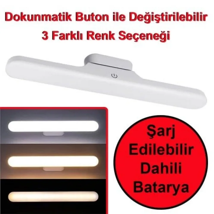 USB ŞARJLI 3 RENK IŞIKLI LED AYDINLATMA (GT-CL03)