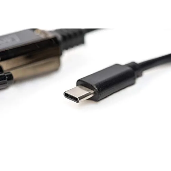 USB Seri Adaptör - RS232 Dönüştürücü - USB 2.0 Tip C - DSUB 9M - FTDI FT232RL Yonga Seti - 1 m Bağlantı Kablosu