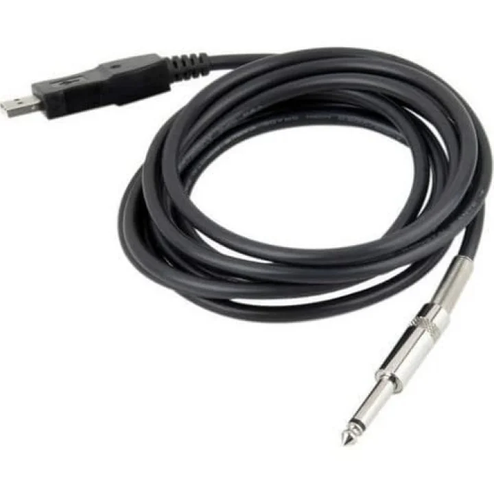 USB to 6.3 mm Çivi Jack Gitar Saz Bağlantı Kablosu usb amfi kablo