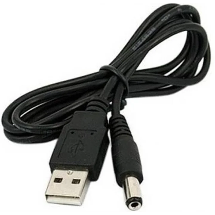 Usb To Dc 5.5 2.1mm Kalın Power Güç Çevirici Adaptör Kablosu