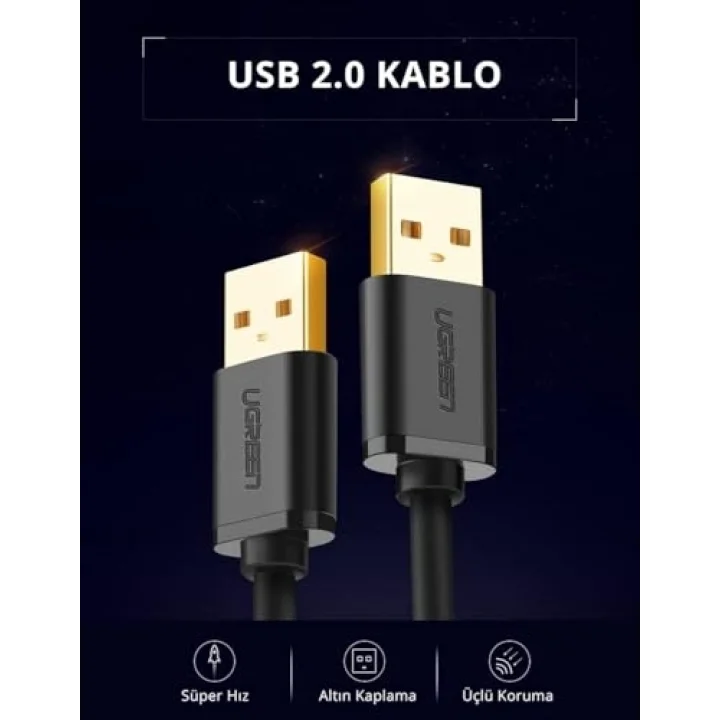 USB to USB Data ve Şarj Kablosu 1 Metre