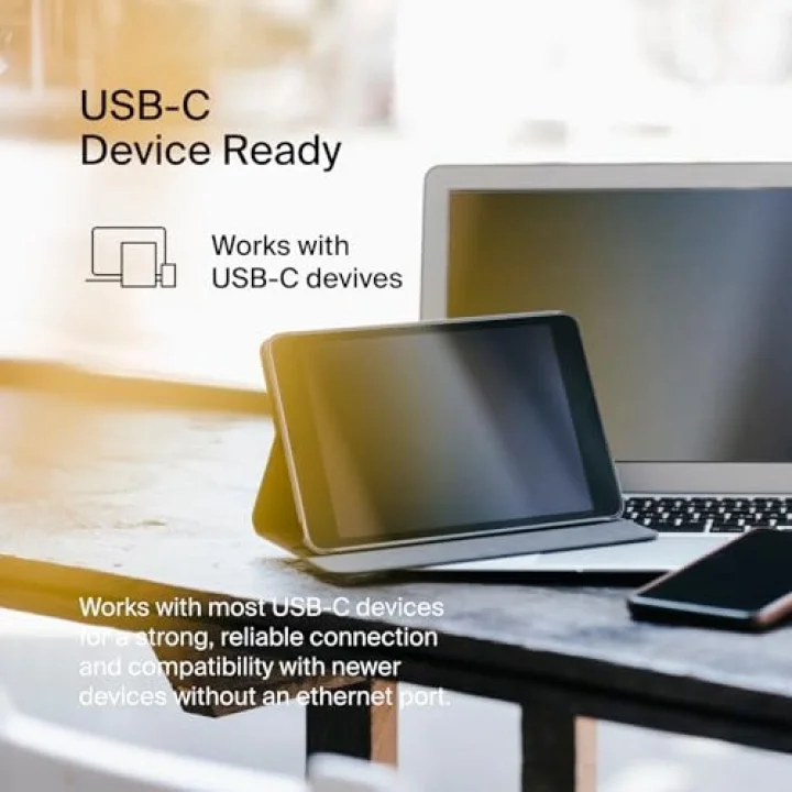 USB Type-C 2.5 GB Ethernet Adaptörü, USB, Thunderbolt 3 ve 4, LAN Ağ Adaptörü, MacBook Pro/Air, iPad Pro, XPS, Surface ve Diğer USB-C Aygıtlarıyla Uyumlu