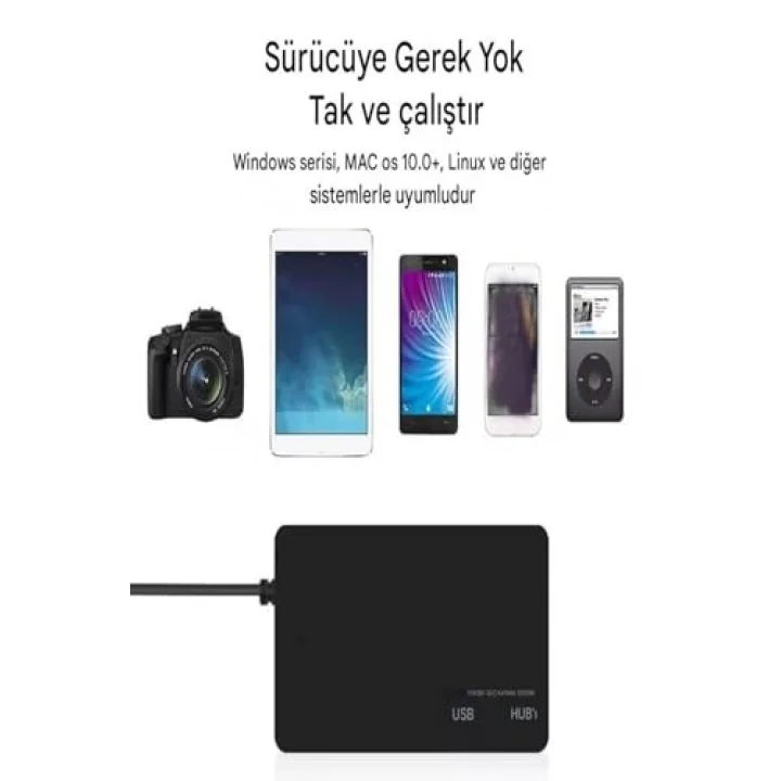 USB Type C Hub 4 Port 3.0 USB Çoklayıcı Type-C USB 3.0 Çoklayıcı