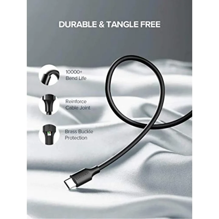 USB Type-C Şarj ve Data Kablosu, 1 Metre, Beyaz