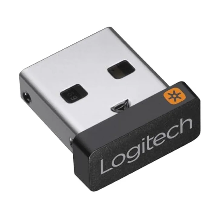 USB-Unifying alıcısı, 2,4 GHz kablosuz teknoloji, USB bağlantısı kablosuz fare ve klavye, PC/Mac/Laptop gibi tüm Unifying cihazlarıyla uyumlu, siyah