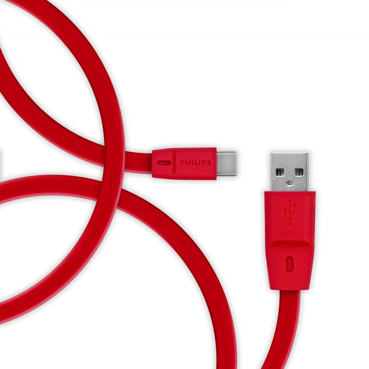 USB - USB C Şarj Kablosu, 1.8 Metre, PVC, Kırmızı (DLC2529C)