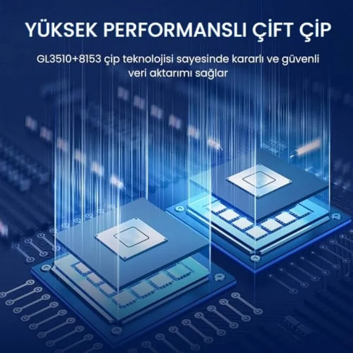 USB ve Type-C Gigabit Ethernet Adaptörü 3 Port USB 3.0 Çoklayıcı Hub