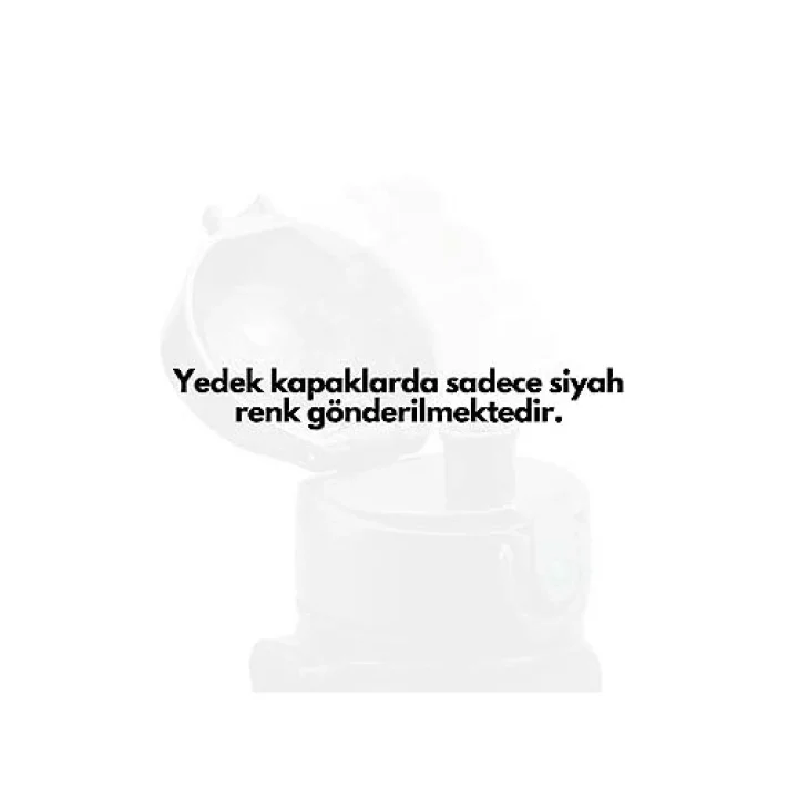 Uzspace 350ml-500ml Uyumlu Siyah Yedek Kapak