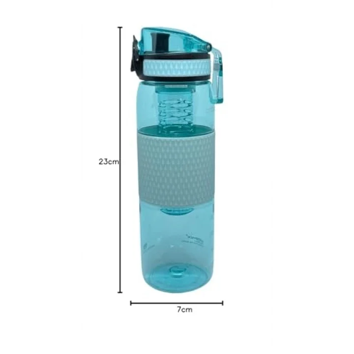 Uzspace 530ml Silikon Gövdeli Detoks Aparatlı Tritan Su Matarası