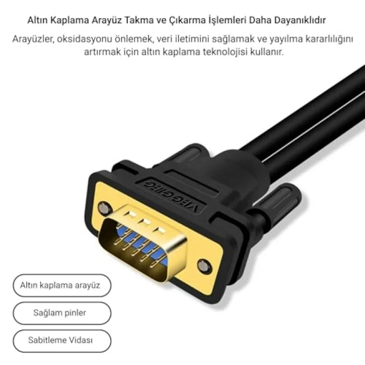 V401 VGA to 2 VGA Çoklayıcı Splitter Y Kablo