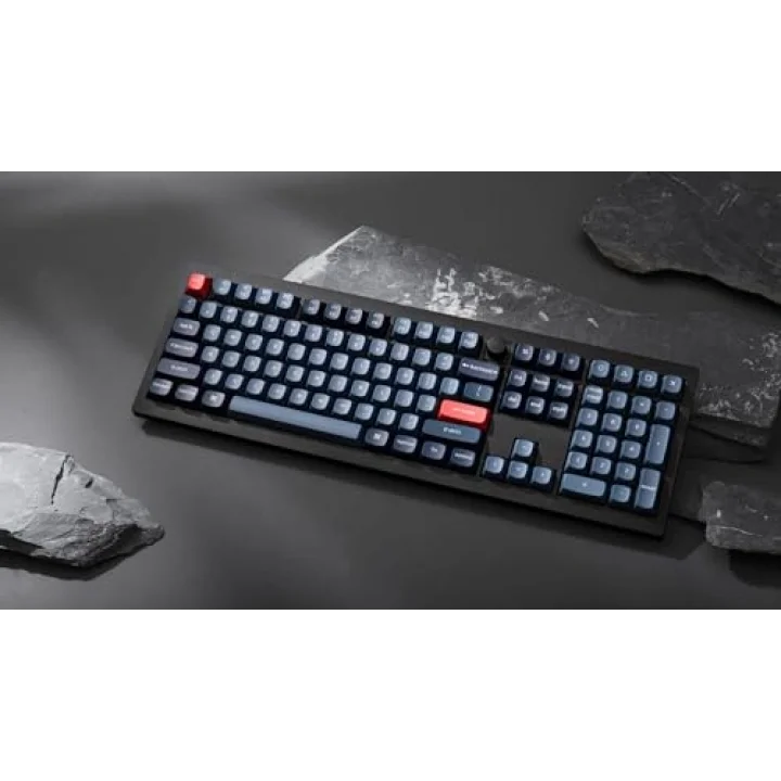 V6 Max RGB Full Size Mekanik Red Switch 2.4 GHz Kablosuz İngilizce Siyah Klavye