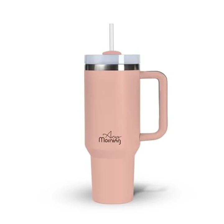 Vaha 1200 ml Termos Mug, 3 Kademeli Çevirmeli Kapak, Açık Somon SI2440217