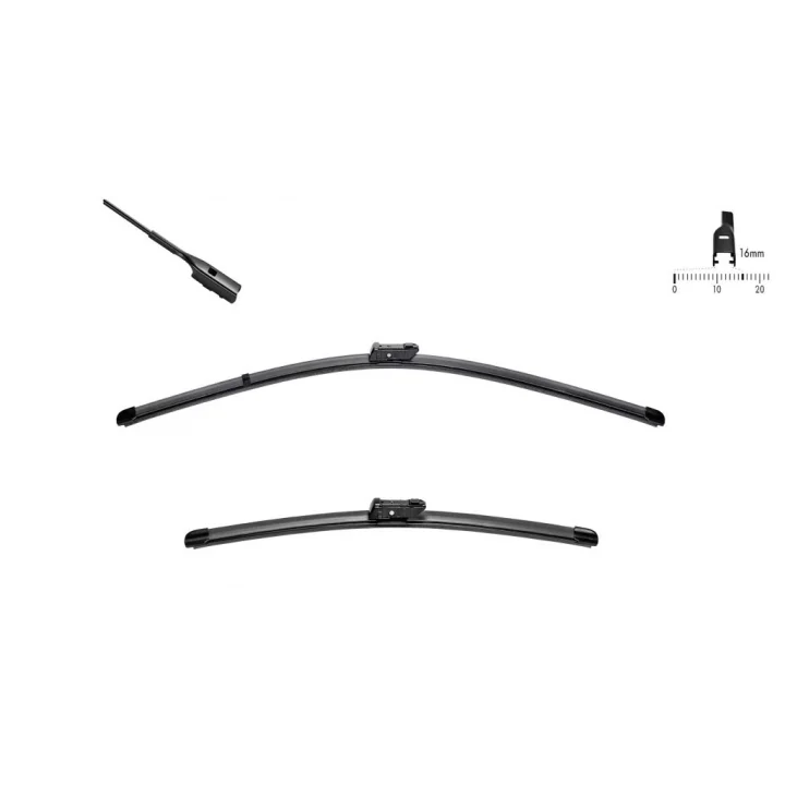 Valeo Das Original Set Silecek Seti Audi A5 Cabrio (2020 ve sonrası), Audi TT (2018 ve sonrası), Porsche Panamera (2020-2023) (600+520 MM) 119461