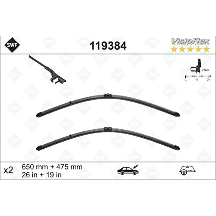 Valeo Das Original Set Silecek Seti Ford C-Max (2007-2010) (650+475 MM) 119384
