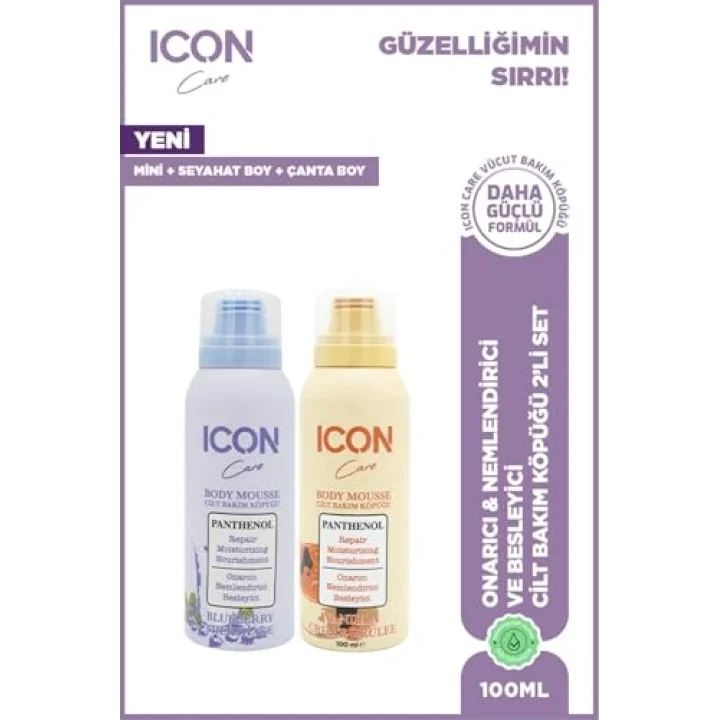 VANILLA 100 ML & BLUEBERRY 100 ML CİLT BAKIM KÖPÜĞÜ 2Lİ SET
