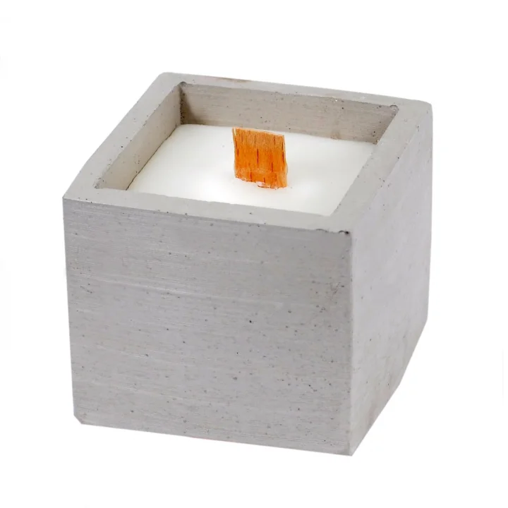 Vanilya Kokulu Mum Beton bardak Mum 80 Gr Karışık