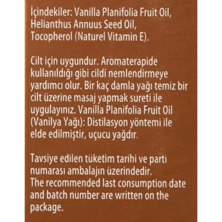 Vanilya Yağı 20 ml
