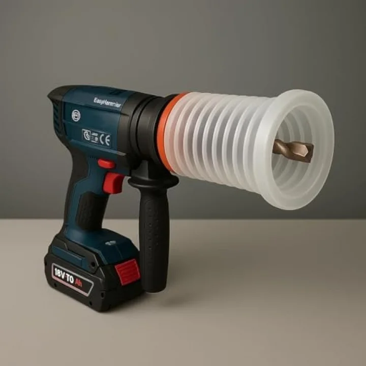 Vantuzlu Körüklü Profosyonel Matkap Toz Tutucu (11 Cm)
