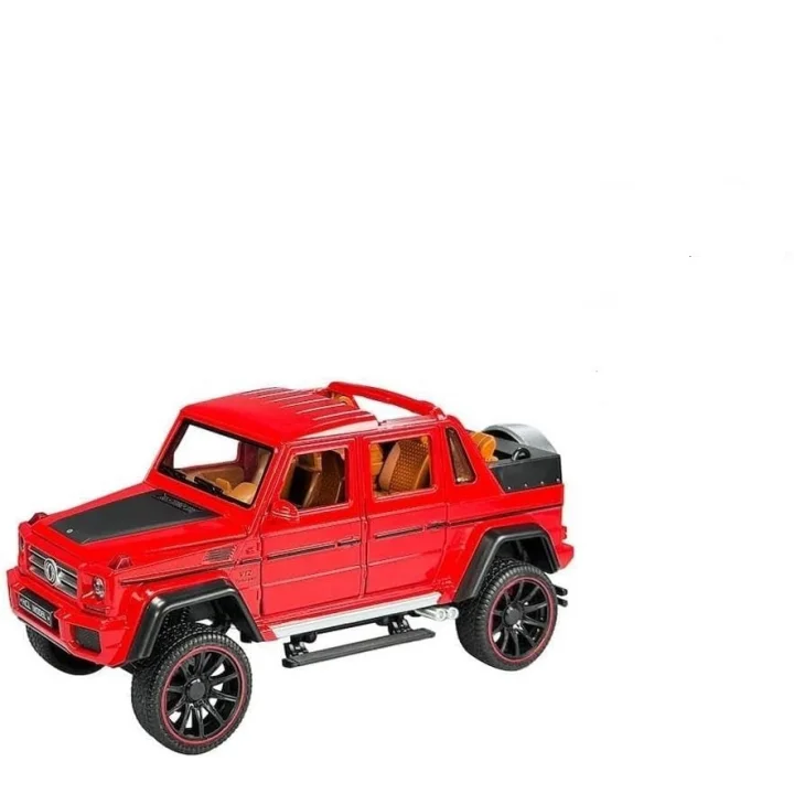 Vardem Çek Bırak 1:22 Sesli ve Işıklı Jeep Kırmızı