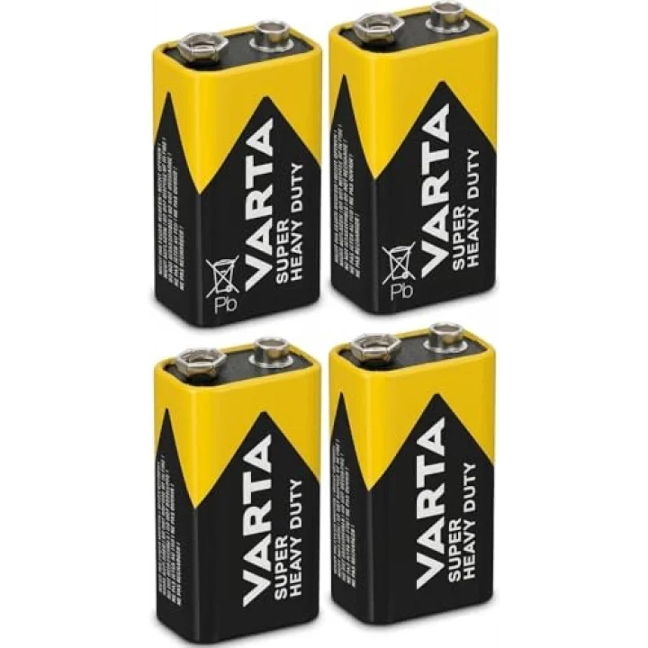 VARTA SUPER HEAVY DUTY 9V PİL - 4LÜ EKONOMİK PAKET