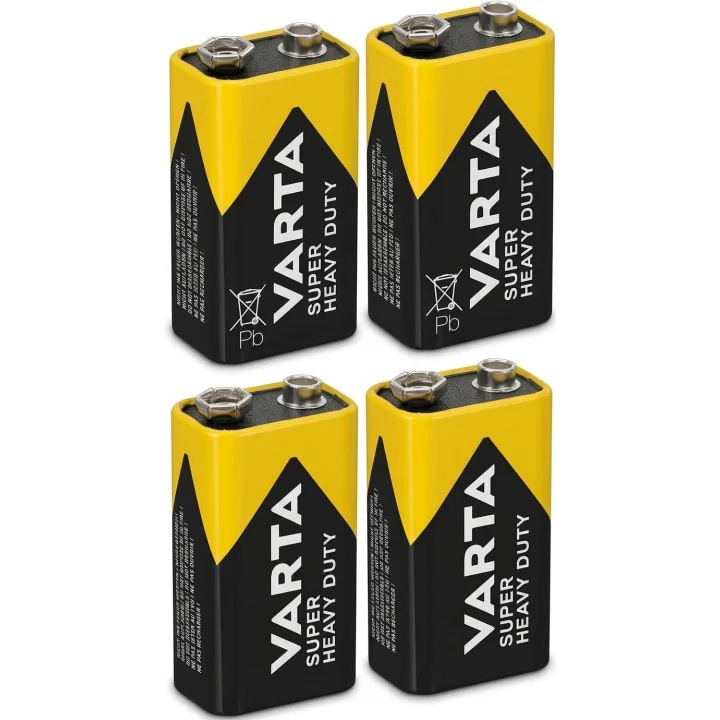 VARTA SUPER HEAVY DUTY 9V PİL - 4LÜ EKONOMİK PAKET