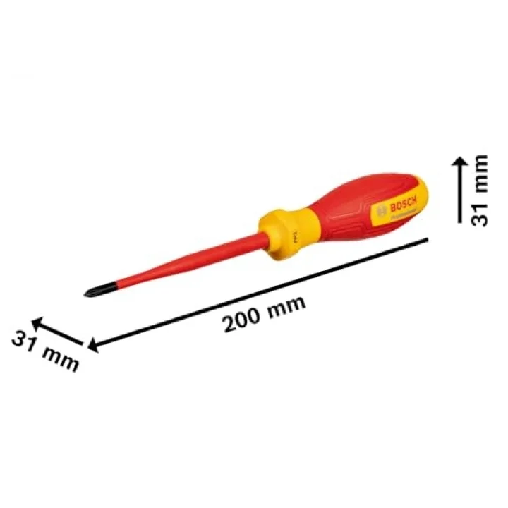VDE Yıldız Tornavida PH1 x 100mm (1x Tornavida PH1 x 100mm)
