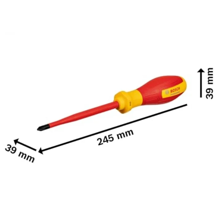 VDE Yıldız Tornavida PH2 x 125mm (1x Tornavida PH2 x 125mm)
