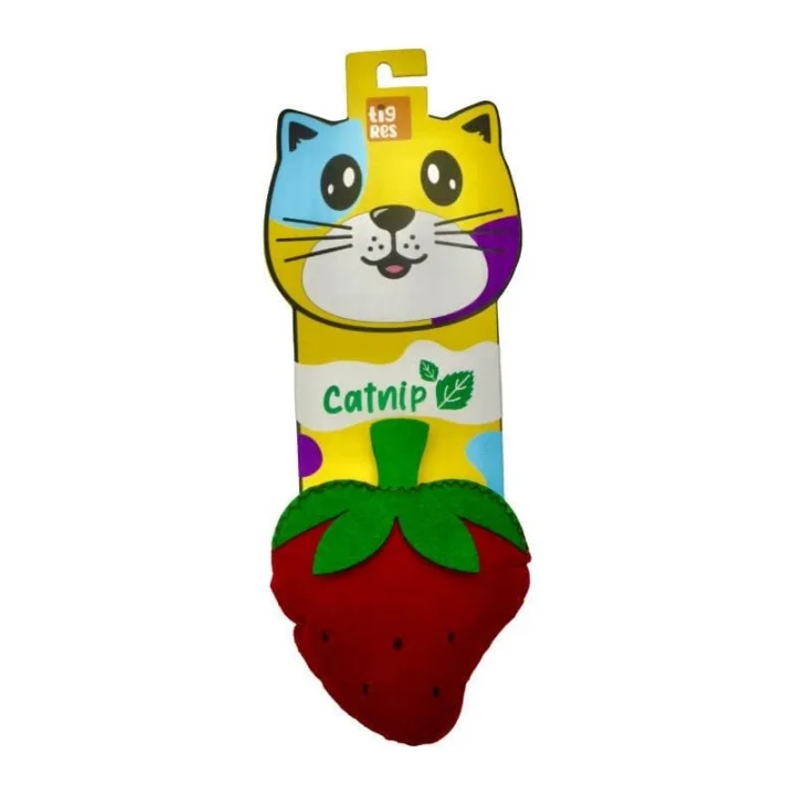 Venator Catnipli Çilek Şeklinde Kedi Oyuncağı