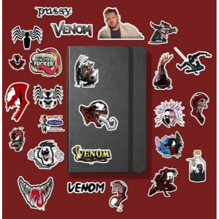 Venom sticker paketi/bullet journal defter çıkartma ajanda laptop etiket