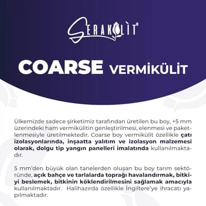 Vermikülit - Coarse 5 Litre