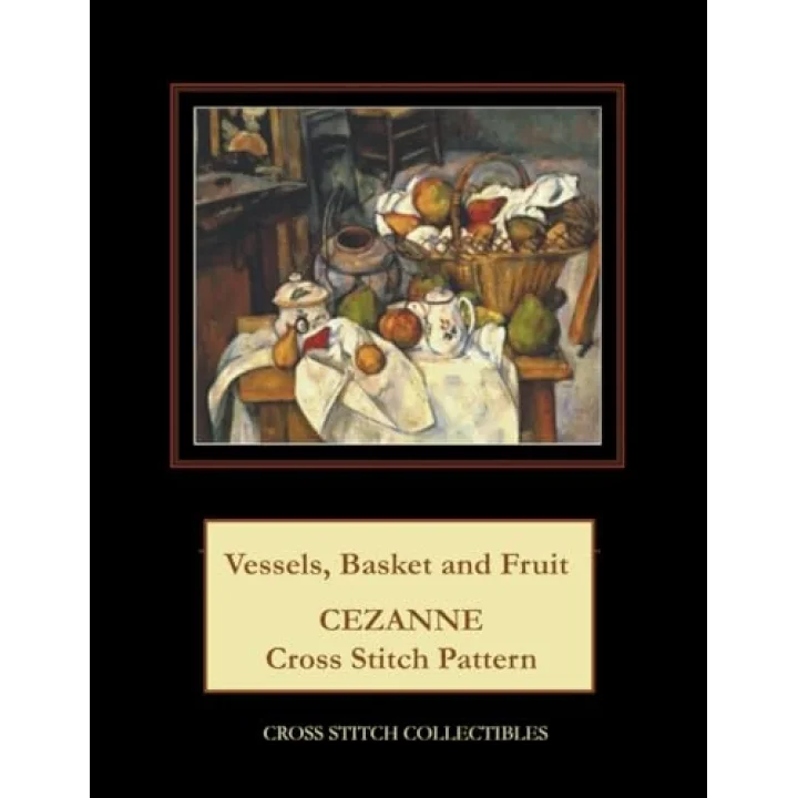 Vessels, Basket and Fruit: Cezanne Cross Stitch Pattern